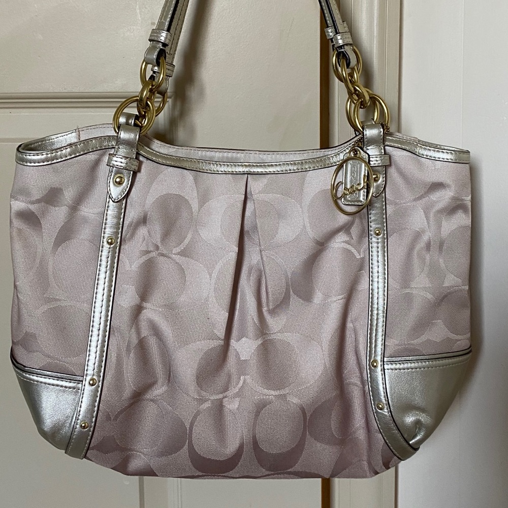 Coach canvas shoulder bag